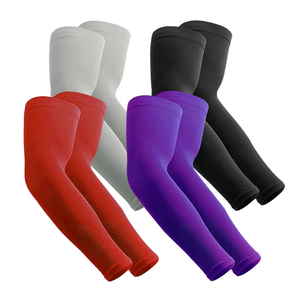 Manches de compression unisexes de haute qualité, protection solaire, polyester, élasthanne, séchage rapide, respirantes, légères, sans coutures - Product Image 3