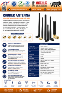 Antena de Comunicación de Goma Direccional para Router WiFi, SMA Macho, 2.4GHz 5.8GHz, Interior/Exterior - Product Image 1
