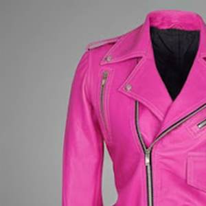 แจ็คเก็ตผู้หญิงสีชมพูพิมพ์โลโก้ RTS รุ่นใหม่ล่าสุด แจ็คเก็ตวินเทจ แจ็คเก็ตหนังแท้ทรงบอมเบอร์คลาสสิคสำหรับฤดูหนาว สไตล์สตรีทแวร์ - Product Image 6