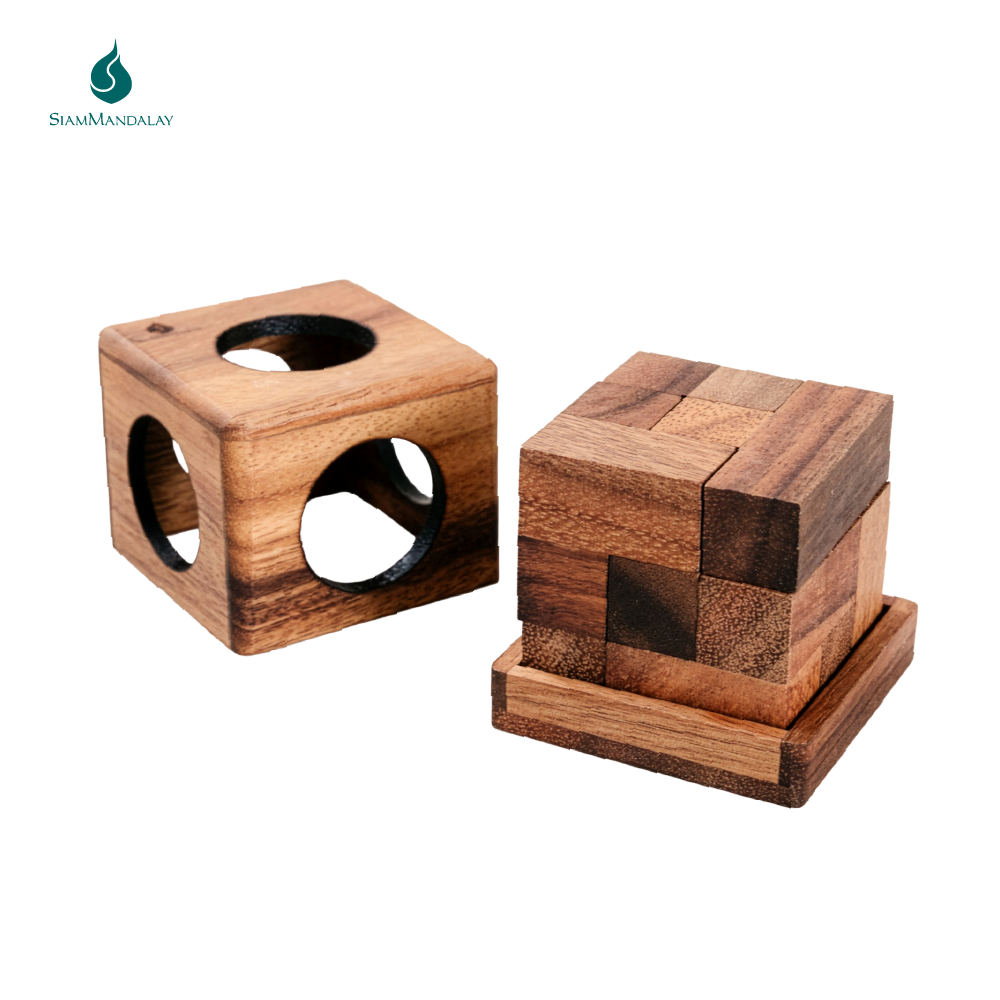 Cube Puzzle : Solid wood