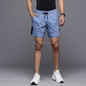 Nardon Apparel Été Sportif Solide Respirant Loose Casual Gym Shorts pour Hommes Tricoté Tissage Logo Personnalisé Coton - Product Image 4