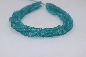 AAA Quality Natural Apatite Faceted Rondelle Beads Loose Gemstones 5-6mm for Jewelry Making - Product Image 2