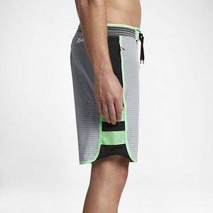 Men's Eco-Friendly Breathable Casual Board Shorts Solid Color <b>Mid</b> Rise Knee Length Custom Zipper Front Logo Oxford Fabric - Product Image 4