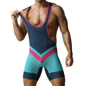 Singlet de Lucha Libre para Hombre de Alta Calidad, Transpirable, Talla Grande, Manga Corta, Ligero, Bordado, para Adultos - Product Image 5