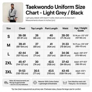 Uniforme de Karate Personalizado con Solapa Negra y Pantalones 100% Algodón Transpirable, Dobok de Artes Marciales, Uniforme de Taekwondo, Fabricante OEM - Product Image 6