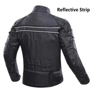 Blouson de moto en cuir véritable respirant et imperméable pour homme, manches longues, coupe-vent, avec logo personnalisé sur le devant, pour toutes les activités de moto - Product Image 5