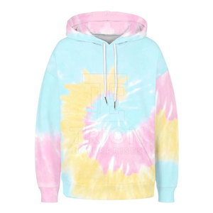 Sudaderas con Capucha Tie Dye para Uso en Exteriores, Precio al por Mayor, Ropa de Moda a Bajo Precio, Sudaderas con Capucha Tie Dye para Mujer - Product Image 2