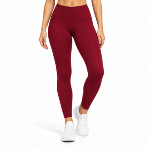 Leggings de yoga décontractés à taille mi-haute, sans couture, respirants, en coton/bambou, pour la gym et le fitness, qualité supérieure, taille adulte femme - Product Image 6