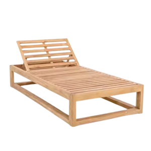 Modern Chaise <b>Reclines</b> <b>Chairs</b> with Super Comfortable Cushion Teak <b>Wood</b> Sun Lounger Manufacturing in Indonesia - Product Image 2