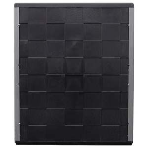 Gabinete de almacenamiento para jardín Gris y Negro 26,8 "x 14,6" x 33,1 "Material PP - Product Image 6