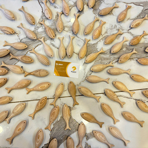 High Quality Wooden Fish Decor Vietnam Handmade Natural Wood Fish Sculpture Bulk Export Supplier - Product Image 1