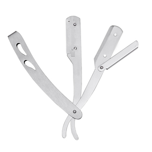 Outils de rasage pliants classiques en acier allemand avec lame de précision, rasoir portable pour hommes et professionnels de la coiffure - Product Image 3