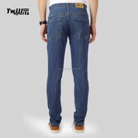 Jeans stretch homme coupe slim, édition professionnelle personnalisée en usine, taille droite, grandes tailles, formel et décontracté, été, couleur unie, respirant, haute qualité