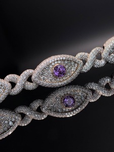 Best Quality 925 Sterling <b>Silver</b> Custom Diamond <b>Bracelet</b> With Sparkling Stones For Women Available In Bulk Quantity - Product Image 3