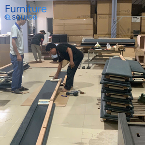 Elegante MDF Melamina Escritorio de oficina Gabinete lateral Diseño plegable para el estudio de negocios Fabricado Fábrica de muebles de Vietnam confiable - Product Image 6