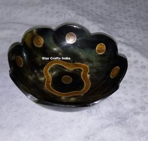 Frutero decorativo de diseño moderno, hecho de cuerno de búfalo natural, para ensaladas, utensilios de cocina, uso doméstico y hotelero. - Product Image 2