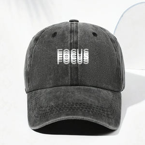 Gorra de béisbol clásica unisex con estampado de "FOCUS", ajustable para el ocio diario, deportes al aire libre y viajes. - Product Image 4