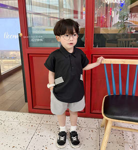 Tenues pour bébés de haute qualité, ensembles décontractés d'été pour garçons, ensembles élégants de polo + short, ensembles pour enfants, ensembles de vêtements pour tout-petits - Product Image 2
