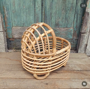 Lit bébé en rotin de style scandinave pour nouveau-né de 0 à 3 ans - Fabricant Bao Minh, modèle Linda 2029, garantie 1 an, prix d'usine - Product Image 3