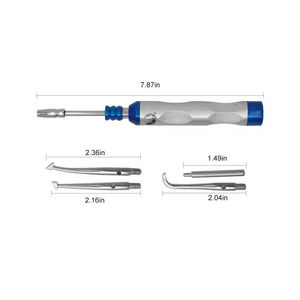 Pistolet de retrait de couronnes dentaires à ressort pratique, cinq accessoires en acier inoxydable, manuel, chirurgical, CE, par Grip Surgical - Product Image 4