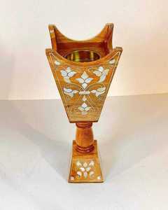 Elegant Green Mubkhar Wood Resin Bakhoor Burner Bukhoor Burner Wood for Aromatherapy Incense Wooden Burner Bakhoor From India - Product Image 1