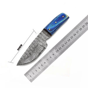 Cuchillo de Supervivencia Doble de Acero Damasco al Carbono de Grado Industrial Hecho a Mano con Hoja Deslizable Intercambiable, Diseño OEM Personalizable, 3 Años de Garantía - Product Image 1