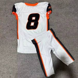 Uniforme de football américain réversible d'usine d'origine, personnalisé avec impression en sergé, maillots de haute qualité pour adultes à manches courtes - Product Image 2