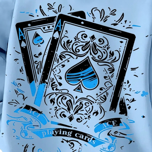 เสื้อฮู้ดดี้พิมพ์ลายไพ่สำหรับผู้ชาย แขนยาว ผ้าฝ้าย 100% เสื้อผ้าลำลองสไตล์สตรีทแวร์สำหรับฤดูหนาว ขายส่ง - Product Image 6