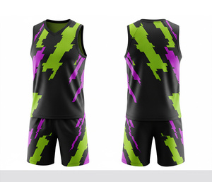 Custom Design Basketball Uniform Sublimated Quick Dry Breathable <b>Polyester</b> Jersey And <b>Shorts</b> Team Sportswear For Men Women Youth - Product Image 3