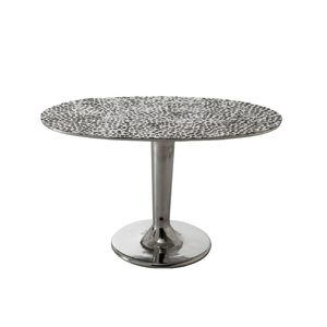 Mesa de centro moderna de aluminio de diseño contemporáneo, portátil, de lujo, para sala de estar, mesa auxiliar para el lado de la cama - Product Image 2