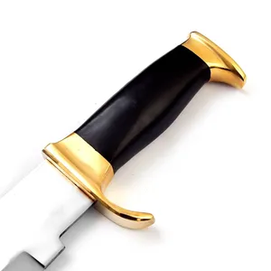 Hot Selling DIY Fixed Blade Drop Point Carbon Steel Bowie Knives Camping Handmade Bowie Knifes With <b>Leather</b> Sheath - Product Image 3