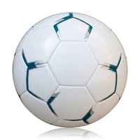 Equipo de entrenamiento de fútbol barato cuero de Pvc sin logotipo balón de fútbol blanco en blanco liso para regalos