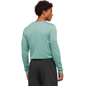 T-shirt à manches longues pour homme, coupe ajustée, couleur turquoise, extensible, pour la gym, l'entraînement, le sport, vêtements de sport décontractés - Product Image 2