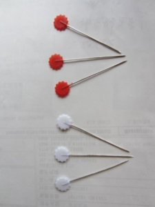 AA0169 Head <b>pins</b> Flowers style | Head <b>Pins</b> Peach Heart | For Dressmaker, Craft, <b>Sewing</b> Project and DIY Decoration - Product Image 6
