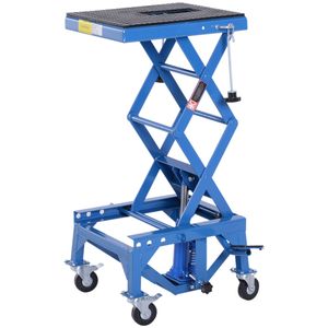 DURHAND 300 Lbs idraulico moto forbice Jack sollevamento piedi ruote per piccole moto da cross per rampe e stand - Product Image 1