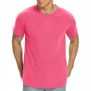 Men's Regular Fit Heavyweight Cotton Solid Gym Workout T-Shirt 100% Knitted Cotton O-Neck and <b>Short</b> <b>Sleeve</b> Quick Dry Breathable - Product Image 2