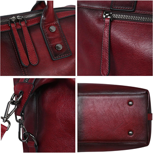 Sac de Médecin en Cuir Véritable Motif Alligator Tailles Personnalisées Léger Fait Main Durable Fermeture Éclair Capacité 20-35L - Product Image 6