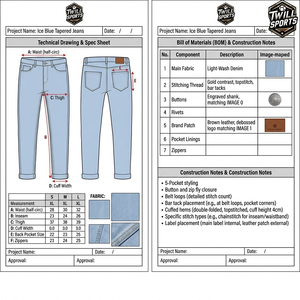 Reasonable Price High Waist <b>Button</b> <b>Fly</b> Lightweight 100% Cotton Customized Oversize Streetwear Casual Men's <b>Jeans</b> Pant - Product Image 4