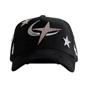 หมวกแก๊ปแบรนด์ Barbas Hats รุ่น 5 แผง ทรงโค้ง สีดำ 77  ขายส่งจากโรงงาน  วัสดุหนังกลับ ปรับขนาดได้ - Product Image 4