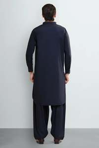 <b>Men's</b> Solid Color Salwar Kameez 100% High Quality OEM ODM Wholesale Price New Style <b>Kurta</b> Pajama Indian & Pakistan Clothing <b>Men</b> - Product Image 2