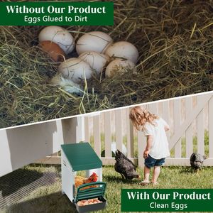 Nido per galline a rullo singolo tipo H con cestello in plastica verde, usato - Cassetta nido per galline ovaiole - Product Image 4