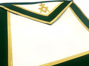 Delantal Masónico de Grados Past Sovereign Master Allied, de Terciopelo Verde, Regalia Masónica, Diseño de Delantal Ceremonial para Logia - Product Image 2