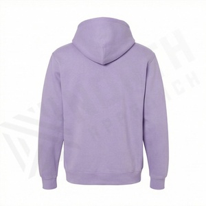 Sweat-shirt à capuche surdimensionné en molleton léger de haute qualité avec impression de logo personnalisée pour homme, streetwear premium - Product Image 2