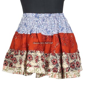 2026 New Best Style Patch Work Mini <b>Skirt</b> Vintage Indian Boho Hippie Mini Length Patch Work Cotton Mini <b>Skirt</b> Boho Stylish Multi - Product Image 2