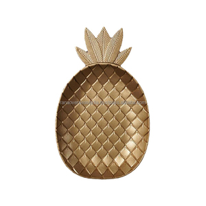 Bandeja de madera con forma de piña de la mejor calidad con chapado en oro para servir postres de frutas, aperitivos y más a un precio competitivo - Product Image 4