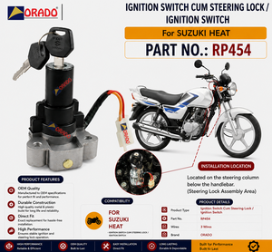 Interruptor de encendido con bloqueo Suzuki, calidad de exportación, para repuestos de motocicletas en India, Orado. - Product Image 3