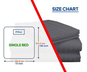 100% lin reine-taille draps ensemble 400 Tc coton Satin rayé drap taie d'oreiller housse de couette Portable plié jetable pour la maison - Product Image 6