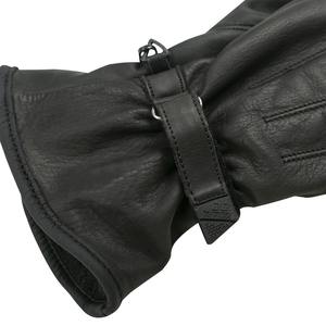 Guantes de Motociclismo RELEVO INDUSTRIES RI-MG-221 de Cuero Negro, Protección Completa para los Dedos, Impermeables, Antideslizantes, de Cuero PU - Product Image 4