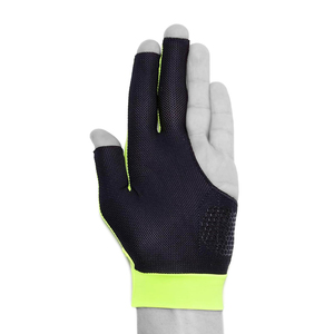 Guantes de billar ligeros con cierre de velcro en venta, tela de spandex de primera calidad, diseño personalizado, guantes de snooker de 3 dedos - Product Image 3
