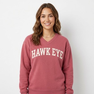 HAWK EYE SPORTS – Nouveauté Hiver : Sweat-shirts Femme 100% Coton, Légers, Doux, Respirants, Style Urbain Décontracté, Design Personnalisé - Product Image 1